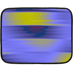 Blue Strips Double Sided Fleece Blanket (mini)  by Sparkle