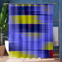 Blue Strips Shower Curtain 60  X 72  (medium)  by Sparkle