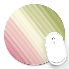 Pink Green Round Mousepads