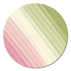 Pink Green Magnet 5  (Round)