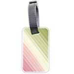 Pink Green Luggage Tag (two sides) Front