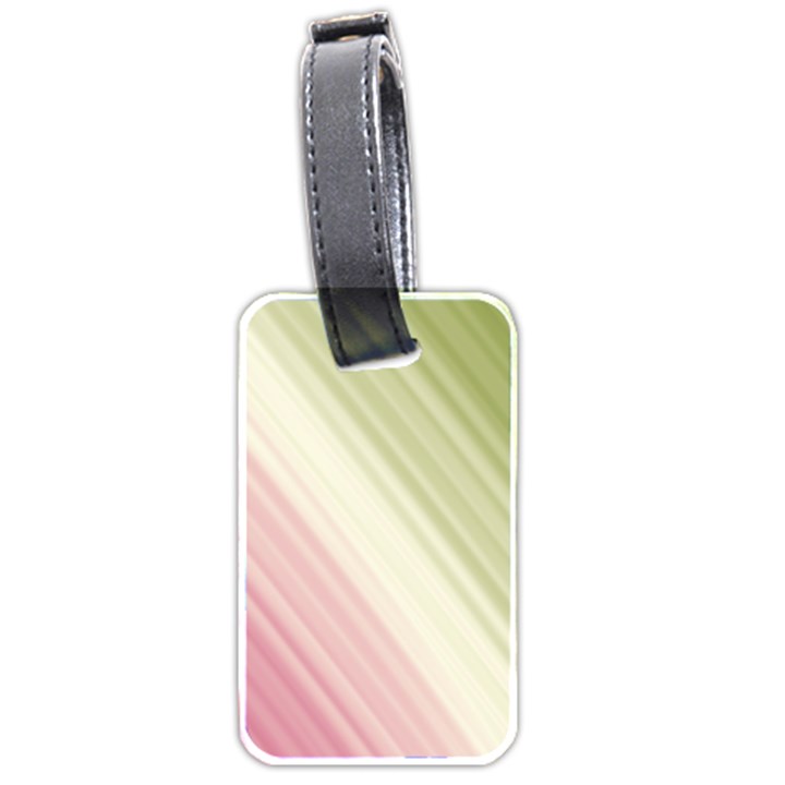 Pink Green Luggage Tag (two sides)