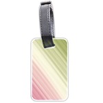 Pink Green Luggage Tag (two sides) Back