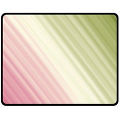 Pink Green Double Sided Fleece Blanket (Medium) 