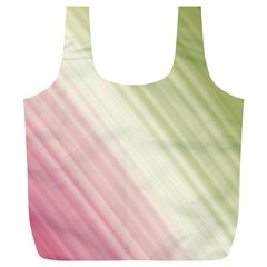 Pink Green Full Print Recycle Bag (xl) by Sparkle