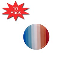 Blue,white Red 1  Mini Magnet (10 Pack)  by Sparkle