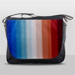 Blue,white Red Messenger Bag by Sparkle