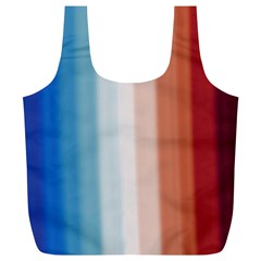 Blue,white Red Full Print Recycle Bag (xl) by Sparkle