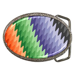 Zigzag Waves Belt Buckles by Sparkle