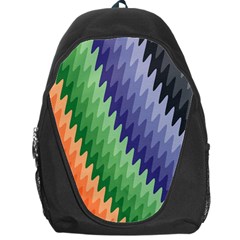 Zigzag Waves Backpack Bag by Sparkle