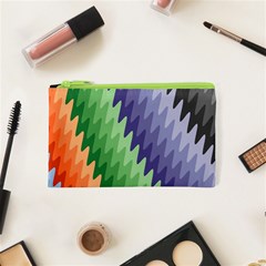 Zigzag Waves Cosmetic Bag (xs) by Sparkle