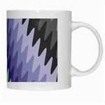 Grey Strips White Mugs Right