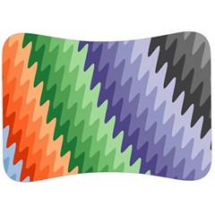 Zigzag Waves Velour Seat Head Rest Cushion by Sparkle