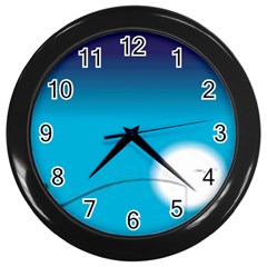 Fishing Wall Clock (black)