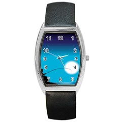 Fishing Barrel Style Metal Watch by Sparkle