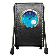 Fishing Pen Holder Desk Clock by Sparkle