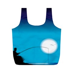 Fishing Full Print Recycle Bag (m) by Sparkle