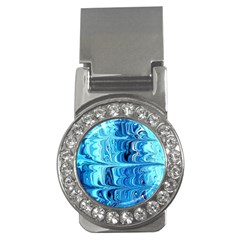 Blue Waves Money Clips (cz)  by Sparkle