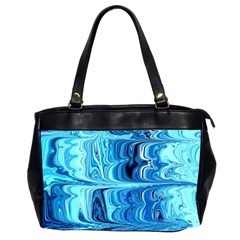 Blue Waves Oversize Office Handbag (2 Sides) by Sparkle