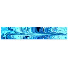 Blue Waves Large Flano Scarf  by Sparkle