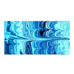 Blue Waves Satin Wrap by Sparkle