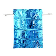 Blue Waves Lightweight Drawstring Pouch (m) by Sparkle