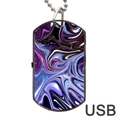 Galaxy Dog Tag Usb Flash (two Sides) by Sparkle