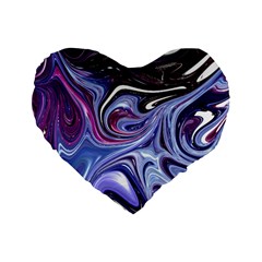 Galaxy Standard 16  Premium Flano Heart Shape Cushions