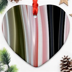 Satin Strips Ornament (heart) by Sparkle