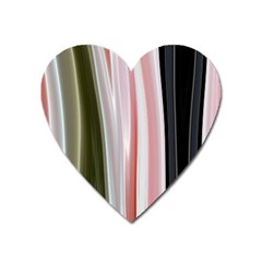 Satin Strips Heart Magnet by Sparkle