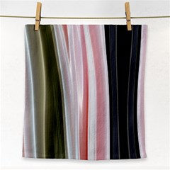 Satin Strips Face Towel