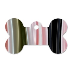 Satin Strips Dog Tag Bone (one Side) by Sparkle