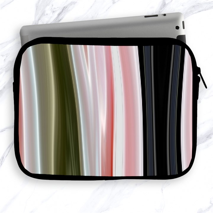 Satin Strips Apple iPad 2/3/4 Zipper Cases