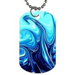 Sunami Waves Dog Tag (one Side) by Sparkle