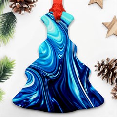 Sunami Waves Christmas Tree Ornament (two Sides) by Sparkle