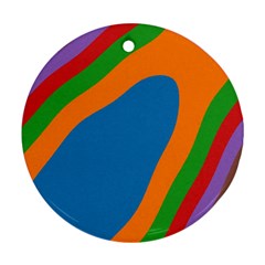 Rainbow Road Ornament (round) by Sparkle