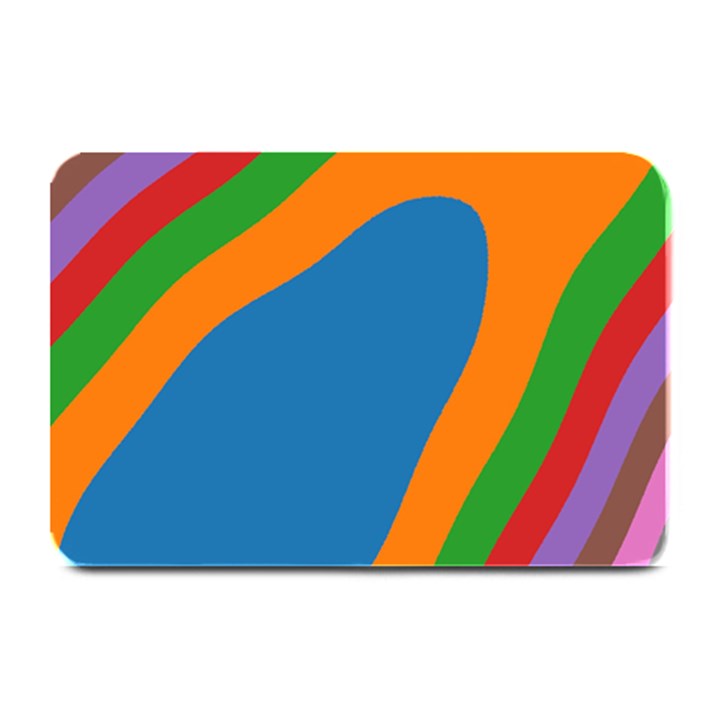 rainbow road Plate Mats