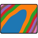 rainbow road Double Sided Fleece Blanket (Medium)  58.8 x47.4  Blanket Front