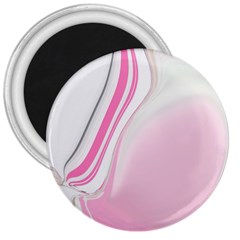 Modern Pink 3  Magnets