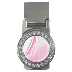 Modern Pink Money Clips (cz)  by Sparkle