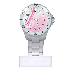 Modern Pink Plastic Nurses Watch by Sparkle