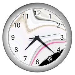 Tech Colors Wall Clock (silver) by Sparkle