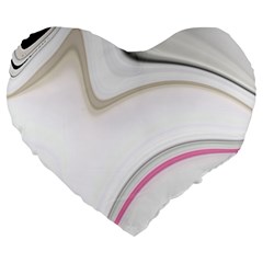 Tech Colors Large 19  Premium Flano Heart Shape Cushions by Sparkle