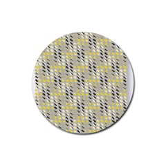 Color Tiles Rubber Coaster (round)  by Sparkle