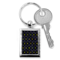 Color Abstract Cartoon Key Chain (rectangle) by Sparkle