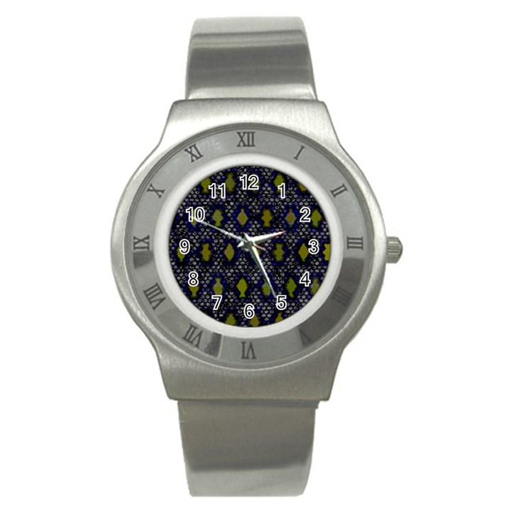 Color Abstract Cartoon Stainless Steel Watch