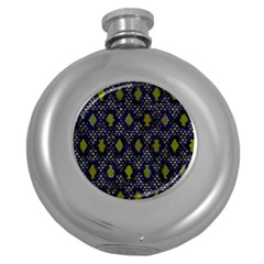 Color Abstract Cartoon Round Hip Flask (5 Oz) by Sparkle