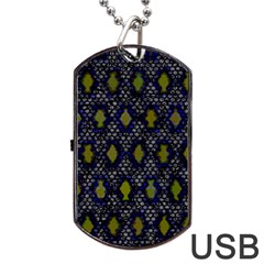 Color Abstract Cartoon Dog Tag Usb Flash (one Side) by Sparkle