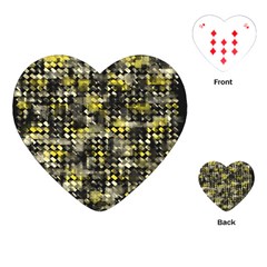 Bricks Cubes Playing Cards Single Design (heart) by Sparkle