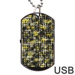 Bricks Cubes Dog Tag USB Flash (Two Sides) Front